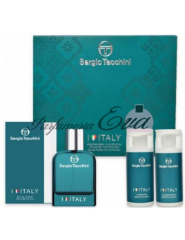 Sergio Tacchini I Love Italy SET: Toaletná voda 100ml + Sprchový gél 100ml + Balzám po holení 100ml