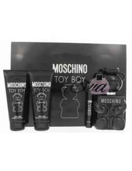 Moschino Toy Boy SET: Parfémovaná voda 100ml + Parfémovaná voda 10ml + Sprchovací gél 100ml + Balzám po holení 100ml