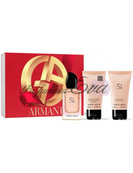 Giorgio Armani Si SET: Parfémovaná voda 50ml + Telové mlieko 50ml + Sprchový gél 50ml