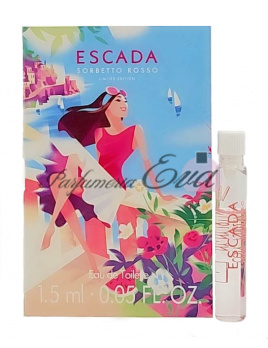 Escada Sorbetto Rosso, Vzorka vône