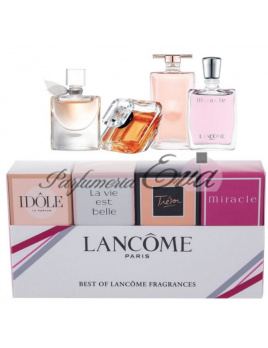 Lancome SET: Miracle Parfumovaná voda 5ml + Tresor Parfumovaná voda 7,5ml + La Vie Est Belle Parfumovaná voda 4ml + Idole Parfumovaná voda 5ml